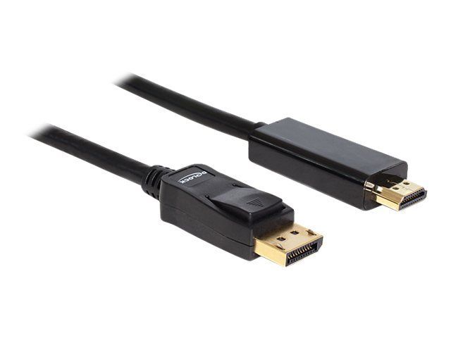 Delock - Câble adaptateur - DisplayPort mâle pour HDMI mâle - 2 m
