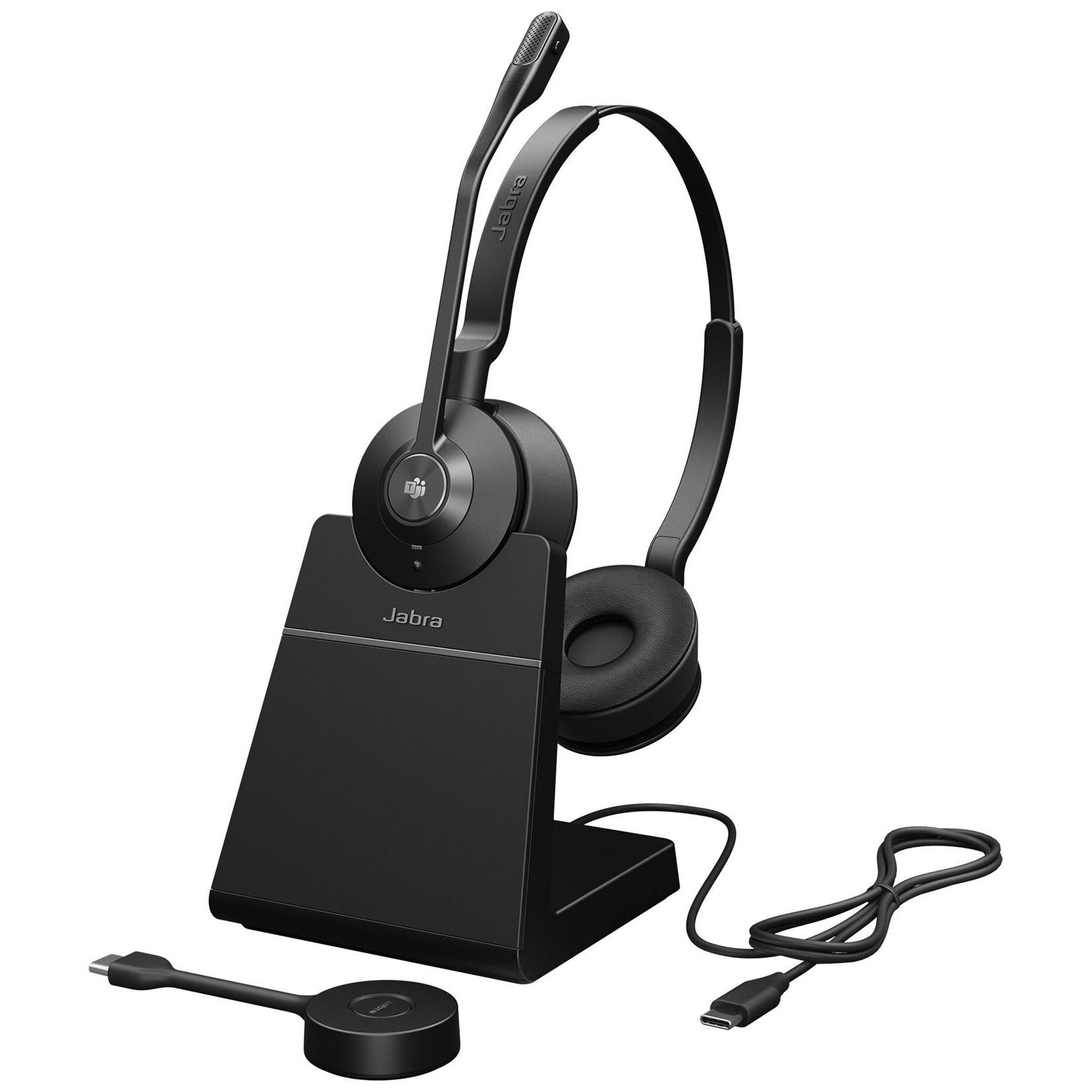 Jabra Engage 55 Stereo - Micro-casque - sur-oreille - DECT - sans fil - Certifié pour Microsoft Teams