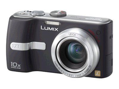 Appareil photo Compact Panasonic Lumix DMC-TZ1EG-K NoirK - Appareil photo numérique - compact - 5.0 MP - 10x zoom optique - Leica - noir