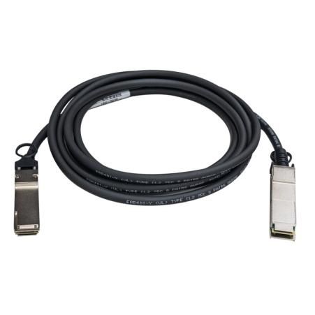 QNAP CAB-NIC40G30M-QSFP câble InfiniBand et à fibres optiques 3 m QSFP+ Noir