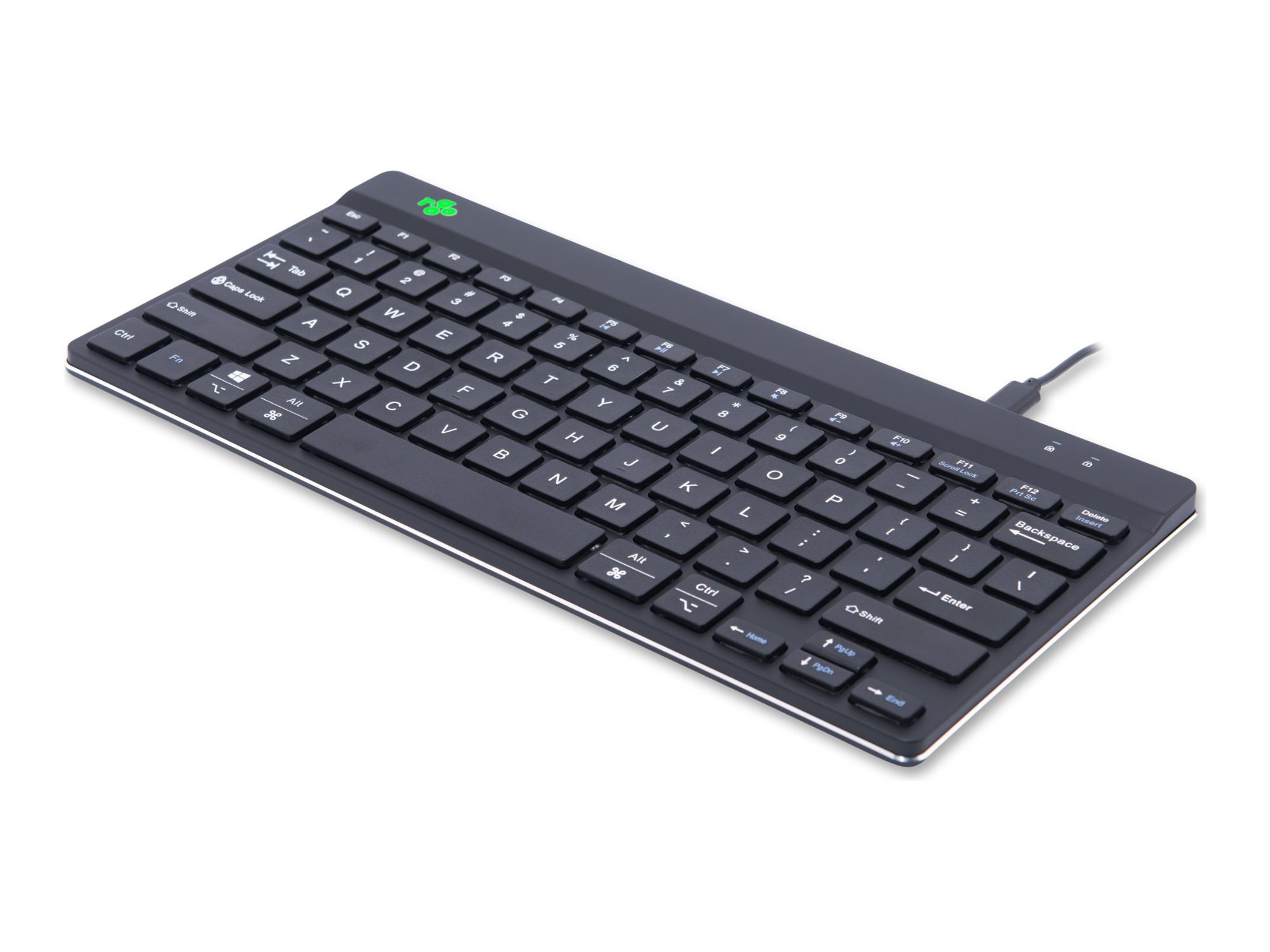 R-Go Clavier Ergonomique Compact break - Clavier - USB - QWERTY - US - noir