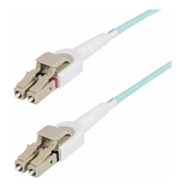 StarTech.com Câble Fibre Optique Commutable OM4 LC/LC de 5m, 50/125, 100G - Cordon de raccordement - LC/UPC multimode (M) pour LC/UPC multimode (M) - 5 m - 5 m - 2.9 mm - fibre optique - duplex - 50 / 125 microns - OM3/OM4 - sans halogène, débit...