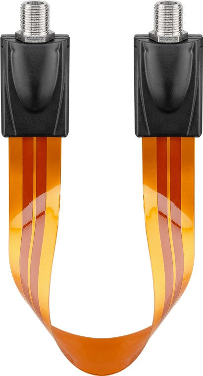 Goobay 11953 câble coaxial 0,2 m Type F Marron