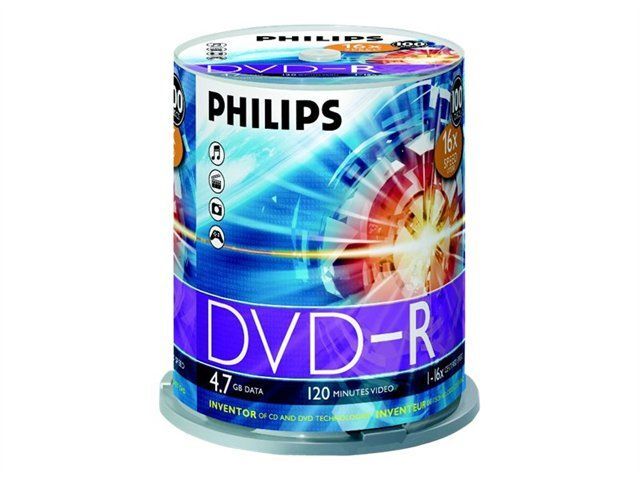 Philips DM4S6B00F - 100 x DVD-R - 4.7 Go (120 minutes) 16x - spindle