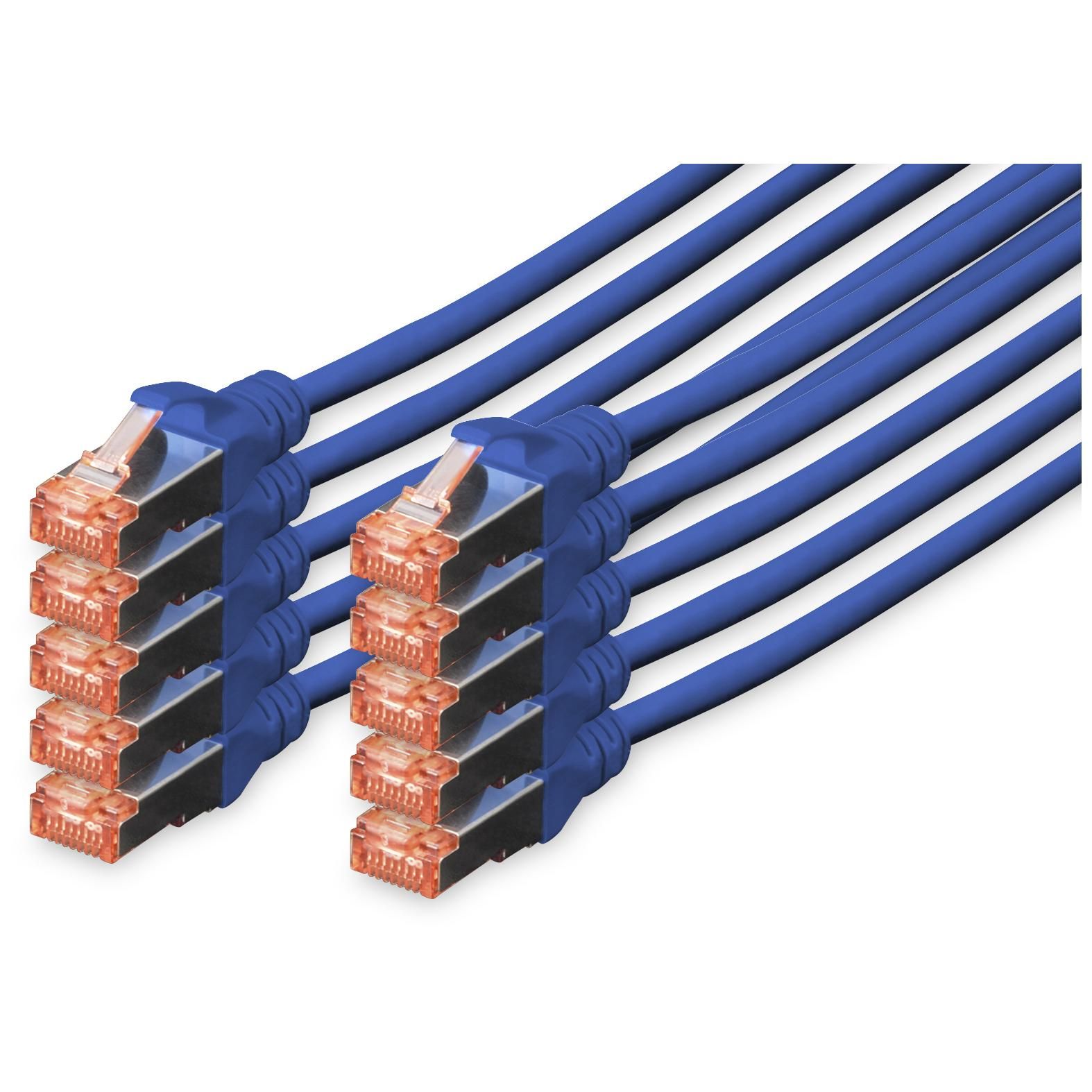 Digitus CAT 6 S/FTP câble patch, 10 pièces