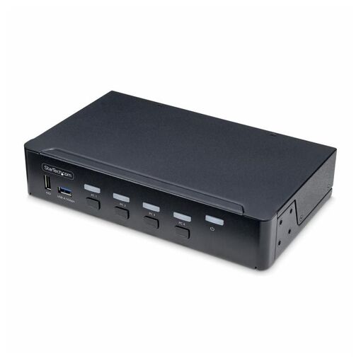 Commutateur StarTech.com à 4 ports DisplayPort avec moniteur 4K unique et 6 ports USB
