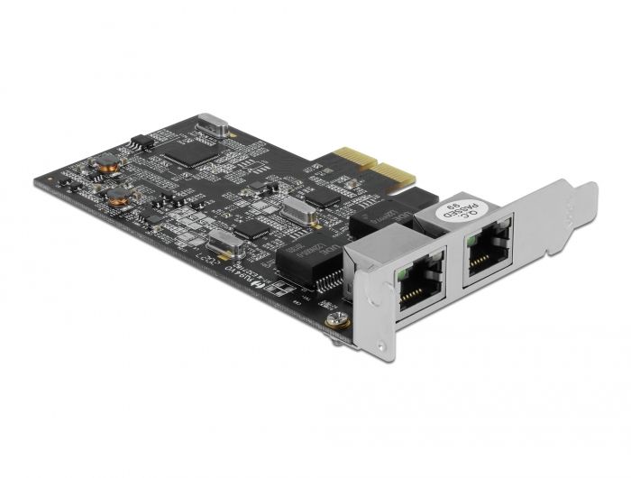 DeLOCK Carte PCI Express x2 vers 2 x 2,5 Gigabit LAN