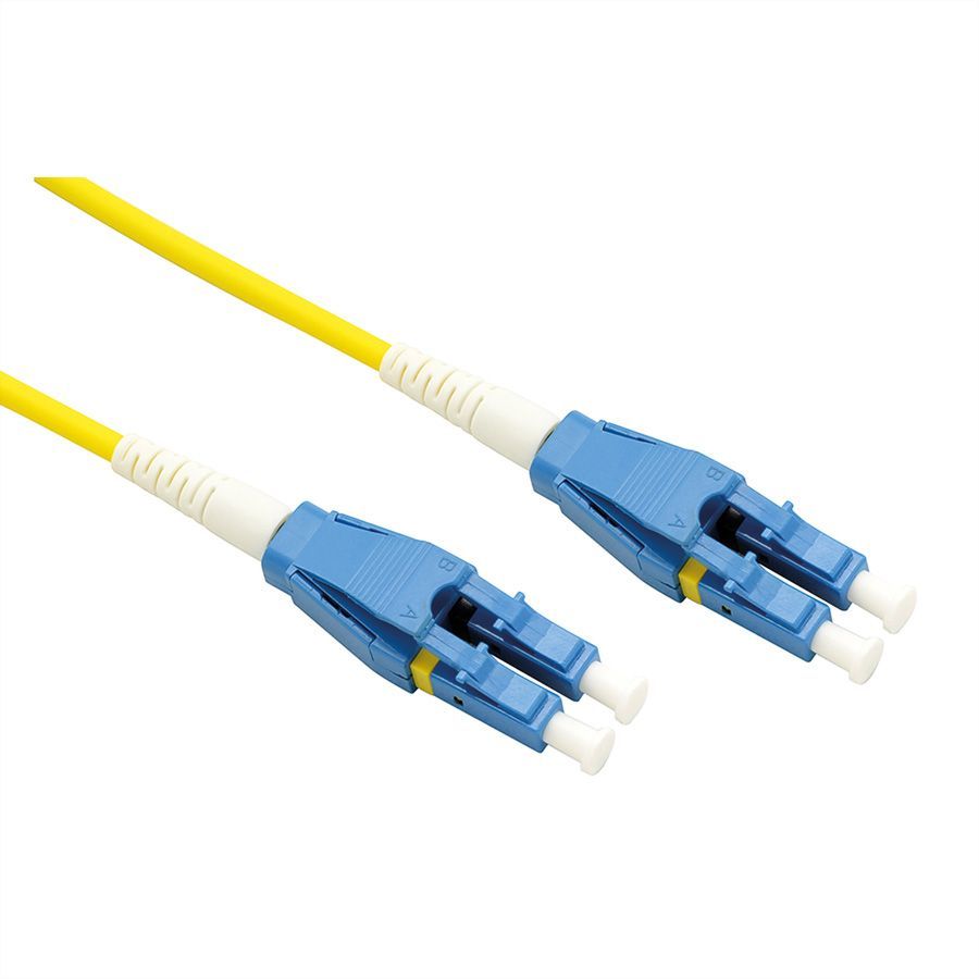 Roline 21.15.8781 Câble De Fibre Optique 1 M Lc Os2 Jaune