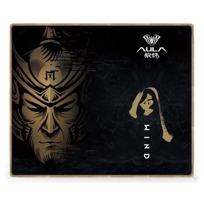 Tapis de souris de jeu Aula MP-W avec surface Speed à faible friction - fond stable en caoutchouc (30x25cm)