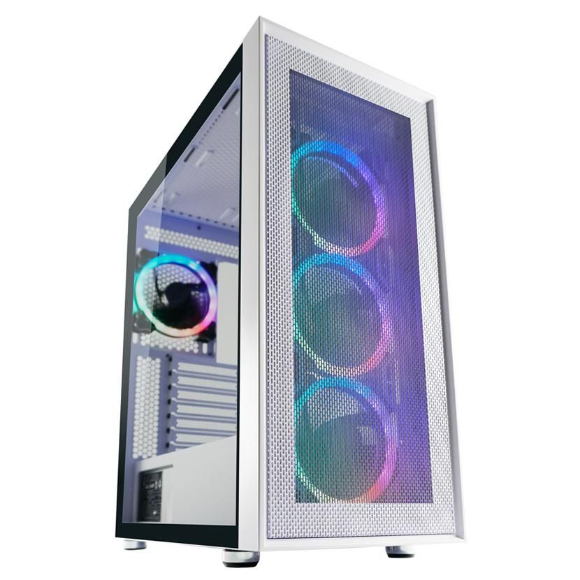 LC-Power Gaming 802W Midi Tower Blanc