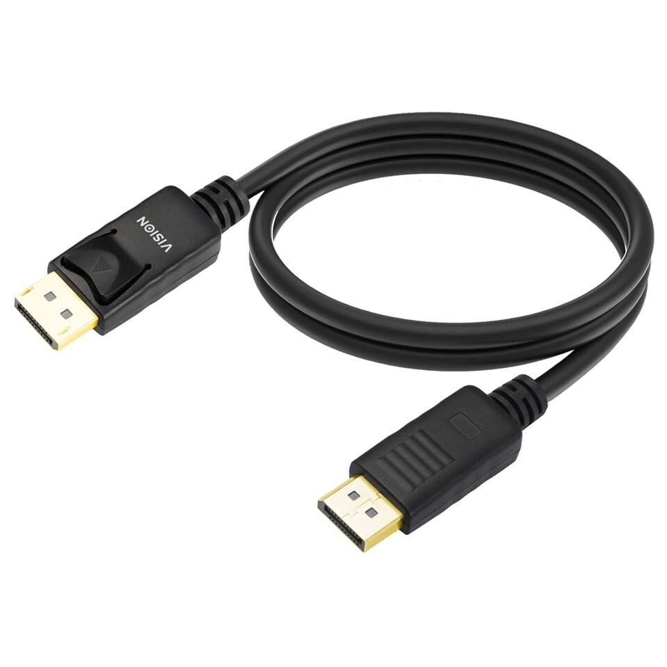 Vision - Câble DisplayPort - DisplayPort (M) pour DisplayPort (M) - DisplayPort 1.4 - 2 m - support pour 8K60Hz - noir