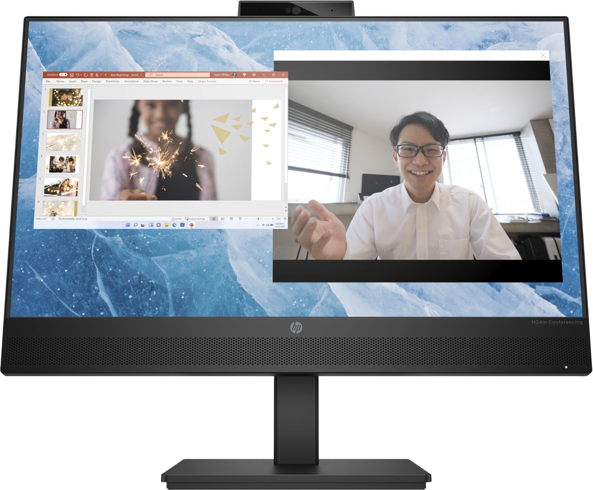 Ecran PC HP M24m 60,5 cm (23.8") 1920 x 1080 pixels Full HD Noir
