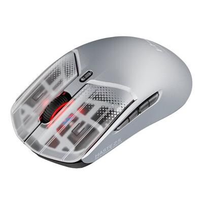 HyperX Pulsefire Haste 2 S - Souris - optique - 6 boutons - sans fil, filaire - 2.4 GHz, Bluetooth 5.1 - argent