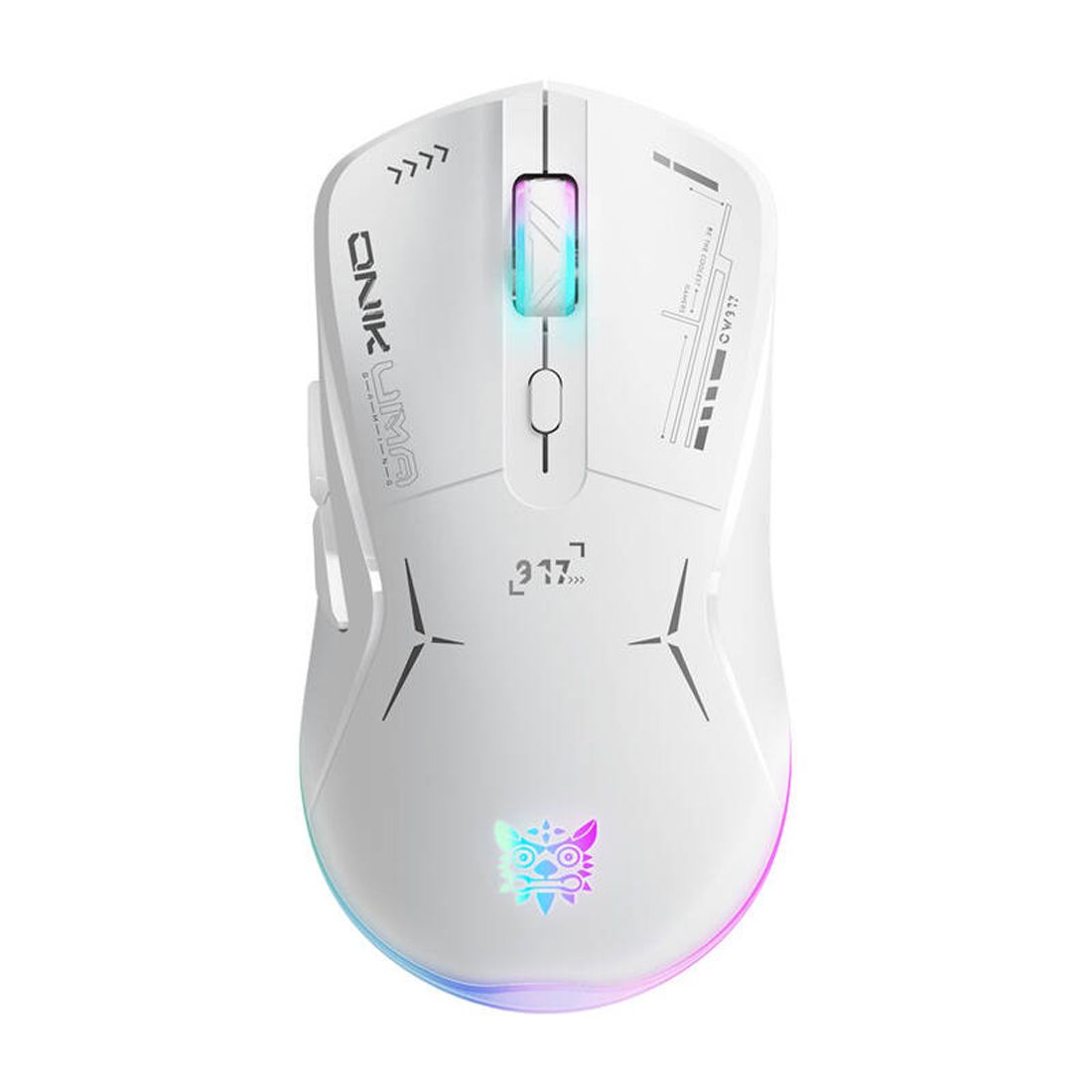 ONIKUMA - CW917 Blanche - Souris Gaming sans fil LED RGB 2800 DPI