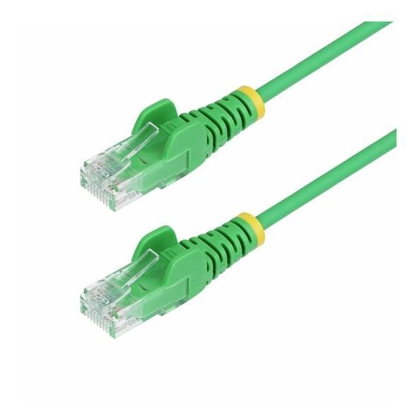 StarTech.com 50cm Green Slim CAT6 Ethernet Cable, Snagless, 28AWG, LSZH - Cordon de raccordement - RJ-45 (M) pour RJ-45 (M) - 50 cm - 3.6 mm - UTP - CAT 5/5e/6 - IEEE 802.3bt - sans halogène, sans crochet - vert