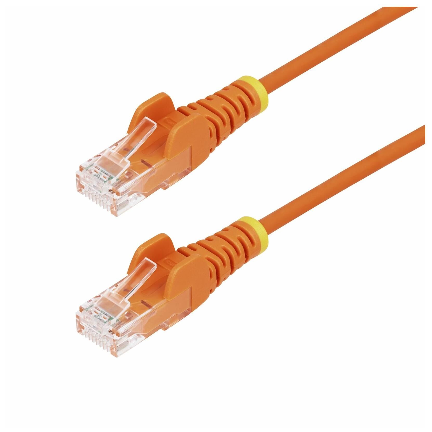 StarTech.com 7m Orange Slim CAT6 Ethernet Cable, Snagless, 28AWG, LSZH - Cordon de raccordement - RJ-45 (M) pour RJ-45 (M) - 7 m - 3.6 mm - UTP - CAT 5/5e/6 - IEEE 802.3bt - sans halogène, sans crochet, cuivre tressé - orange