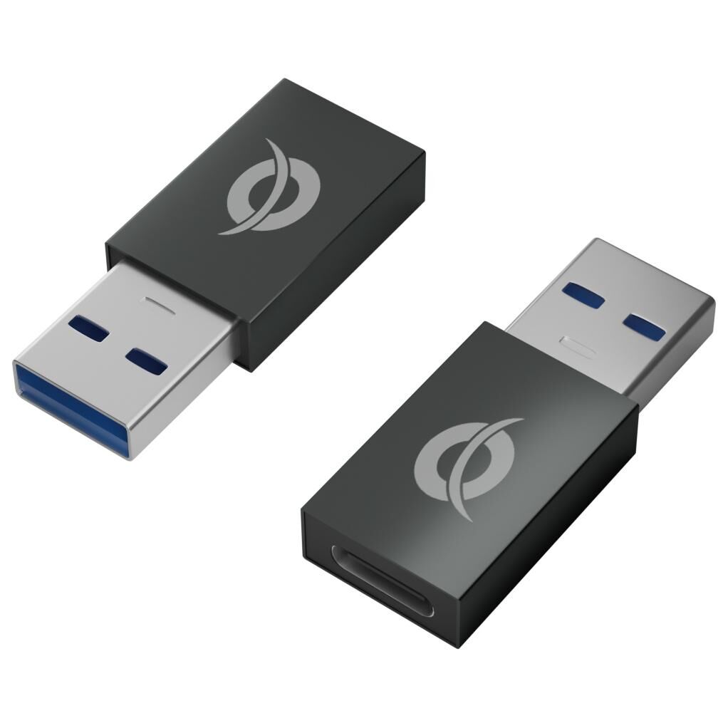 Conceptronic DONN10G changeur de genre de câble USB A USB C Noir