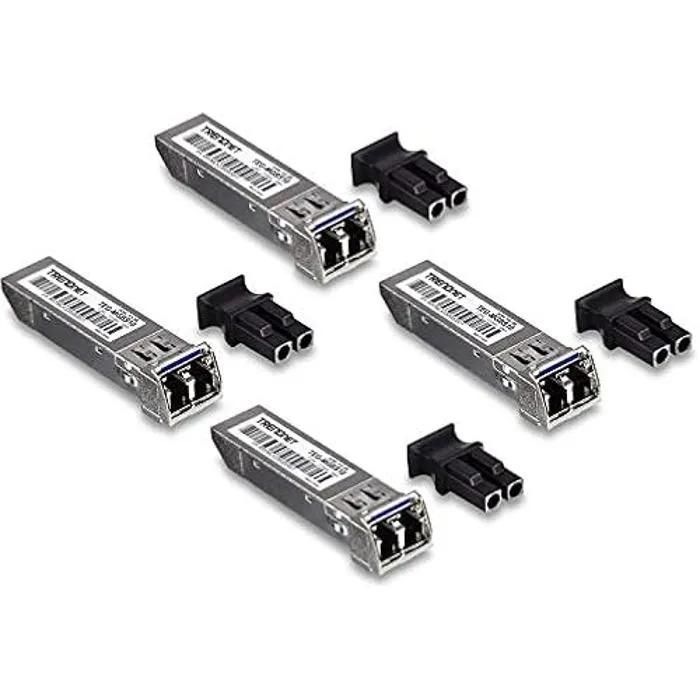 Module SFP - TRENDnet - TEG-MGBS10 - Monomode LC - 10 km - 1,25 Gbit/s - Lot de 4