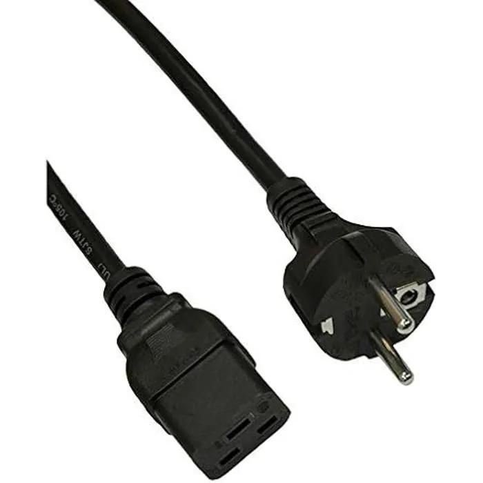 Câble d'alimentation - AKYGA - AK-UP-01 - 1,8 m - C19 - Schuko CEE 7/7