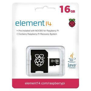 Raspberry Pi - Flash (boot) - New Out Of Box Software (NOOBS) - 16 Go - micro SD