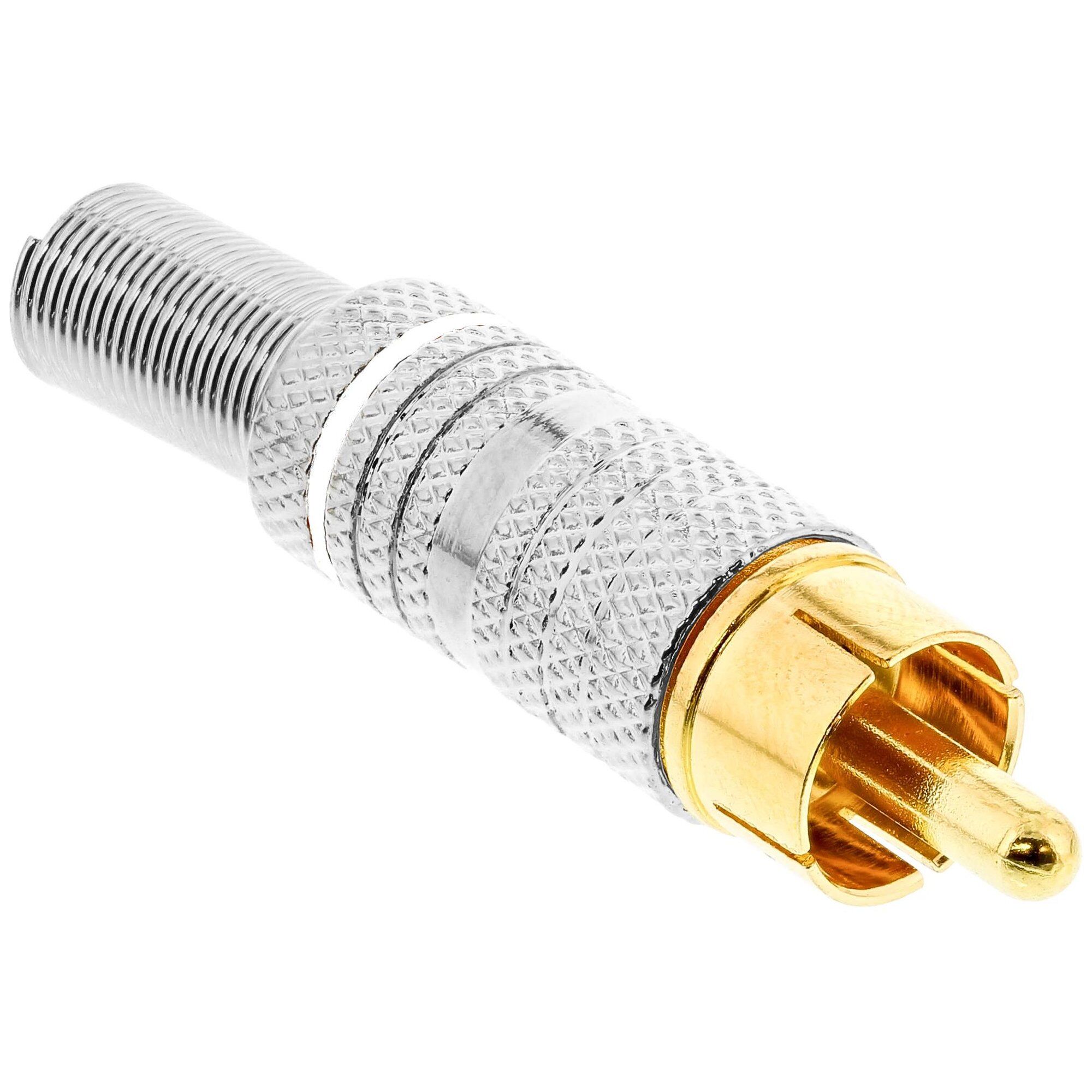 InLine 99110N connecteur de fils RCA Or, Argent et Blanc