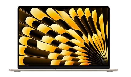 Apple MacBook Air 15" 256 Go SSD 16 Go RAM Puce Apple M3 CPU 8 coeurs GPU 10 coeurs Lumière Stellaire