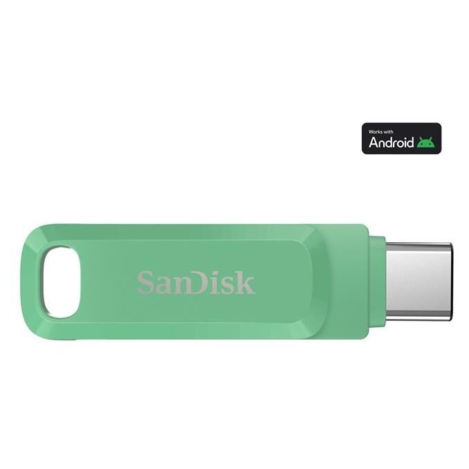 SanDisk Ultra Dual Drive Go - Clé USB - 2 To - USB 3.2 Gen 1 / USB-C - vert absinthe