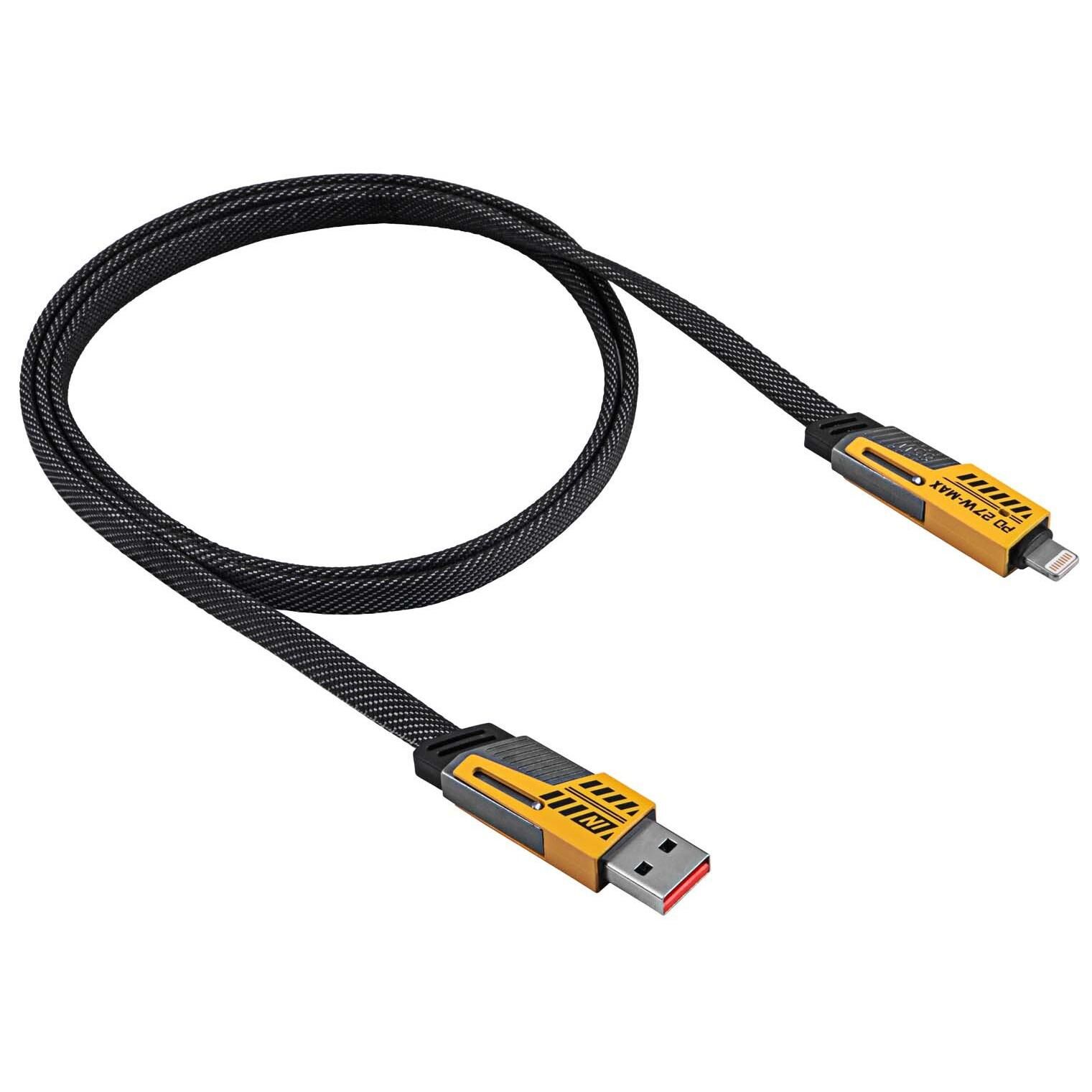 Akyga AK-USB-57 câble USB USB 2.0 1 m USB C USB C/Lightning Multicolore