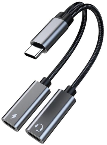 MicroConnect - Casque/adaptateur de charge USB-C vers USB-C - USB-C mâle pour USB-C (PD), USB-C 24 broches (audio) femelle - 13 cm - argent - alimentation USB-C (60 W)