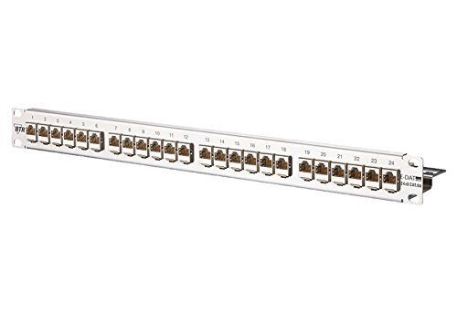 METZ CONNECT E-DAT modul 24x8(8) 1HE Patchfeld Cat.6A Edelstahl - Patch Panel - 1U - 24 Ports (130921-E)