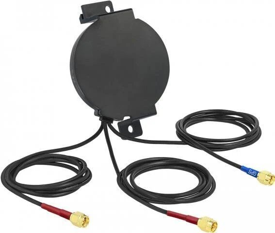 DeLOCK LTE MIMO GNSS Antenna - Antenne - Smart Home - 2 dBi (für 698 - 960 MHz), 2,5 dBi (für 1,71 - 2,69 GHz), 28 dBi (für 1,575,42 MHz), 2 dBi (für 1,575,42 MHz) - Innen / Außen, Schraubmontage - Schwarz (12700)