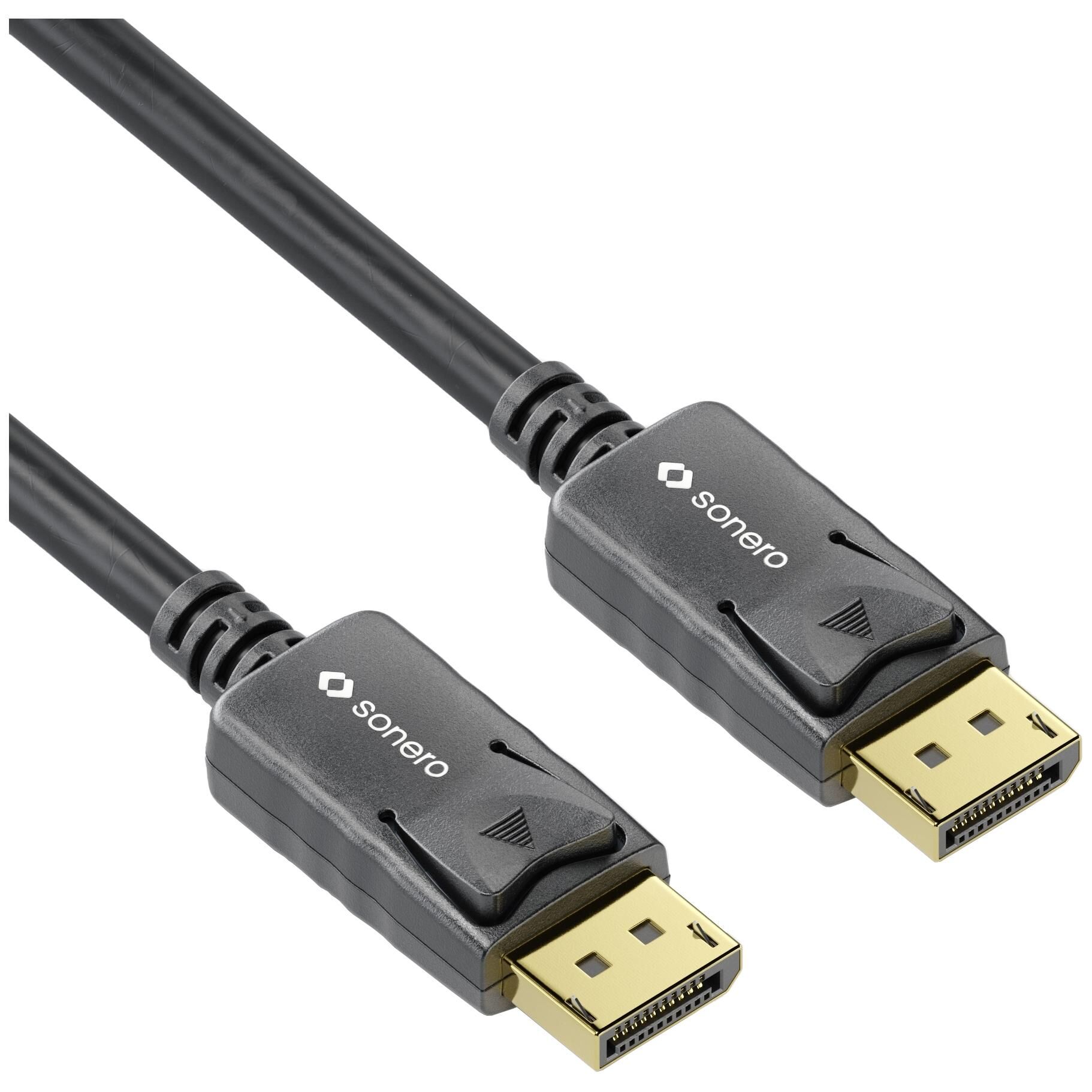 sonero 8K Displayport Kabel 1.4v 1,5 m Noir