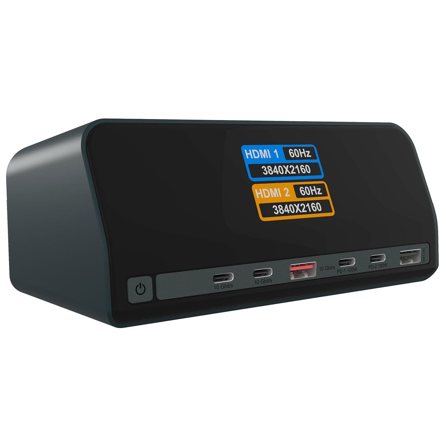 ICY BOX Heart Dock 2300 Avec fil USB 3.2 Gen 2 (3.1 Gen 2) Type-C Anthracite