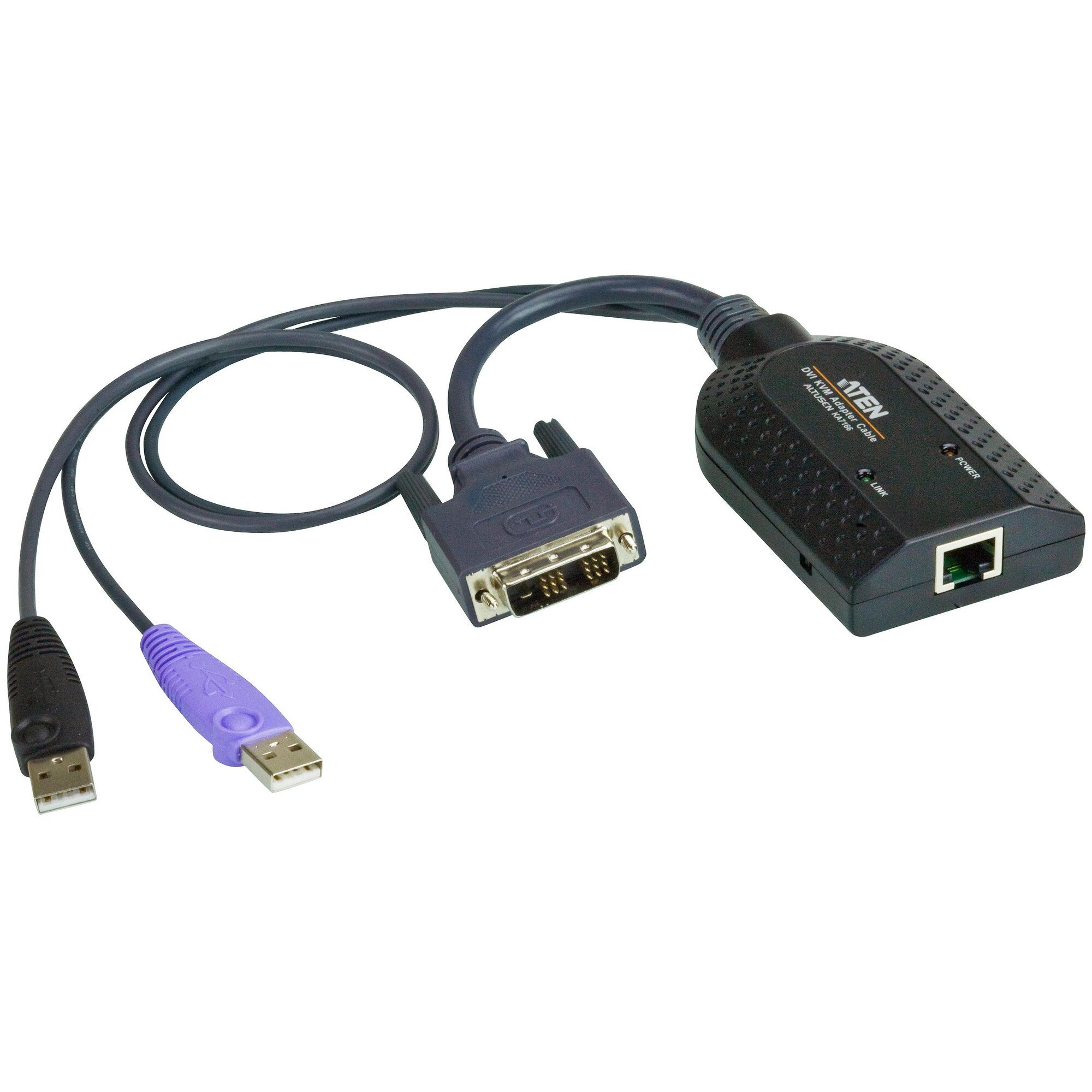 ATEN KA7166 câble kvm Noir