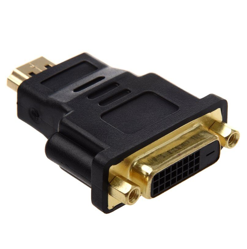 Adaptateur DVI 24+5 Femelle vers HDMI Mâle, Connecteur DVI-HDMI Full HD pour Ancien PC et Écran HDMI - Straße Tech