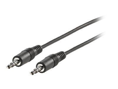 Roline - Câble audio - mini-phone stereo 3.5 mm mâle pour mini-phone stereo 3.5 mm mâle - 2 m - blindé - noir