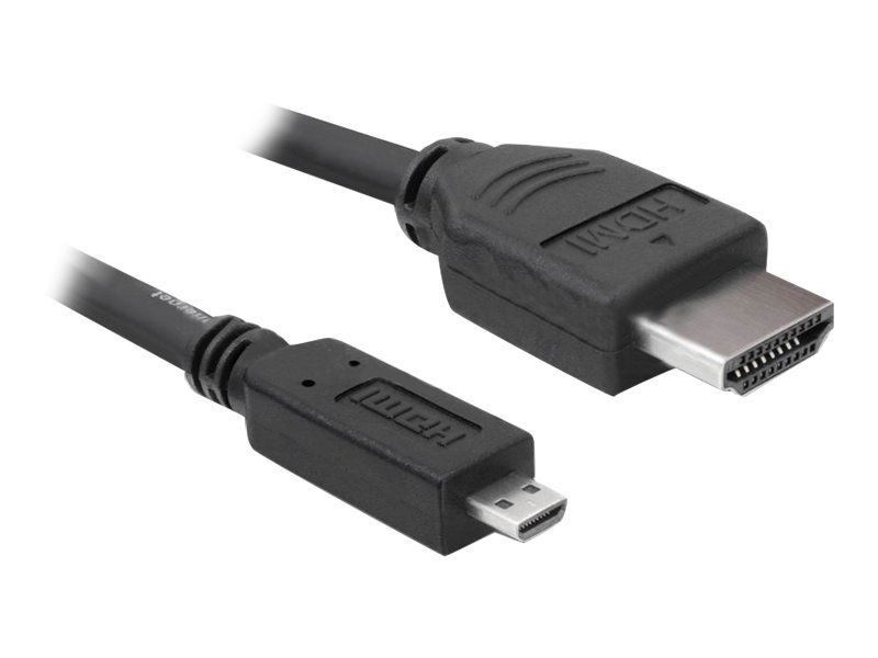 Delock - Câble HDMI - HDMI mâle pour 19 pin micro HDMI Type D mâle - 3 m