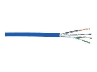 DIGITUS - Câble en vrac - 100 m - paire torsadée écrantée (F/UTP) - CAT 6a - bleu clair