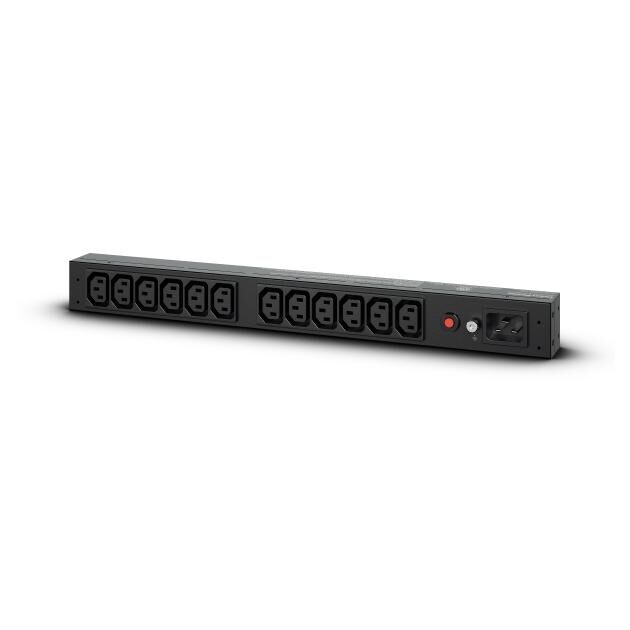 CyberPower Basic Series PDU20BHVIEC12R - Unité de distribution secteur (rack-montable) - CA 200/230 V - entrée : IEC 60320 C20 - connecteurs de sortie : 12 (power IEC 60320 C13) - 1U