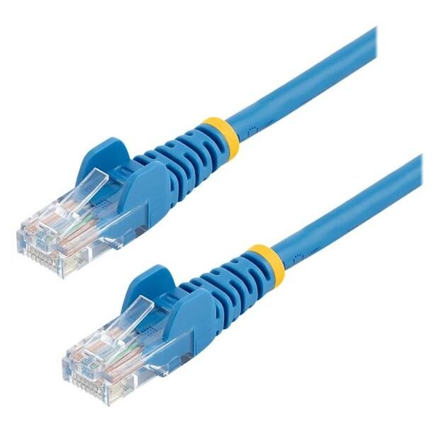 StarTech.com Câble réseau Cat5e UTP sans crochet de 10 m - Bleu - Cordon de raccordement - RJ-45 (M) pour RJ-45 (M) - 10 m - UTP - CAT 5e - sans crochet, bloqué - bleu