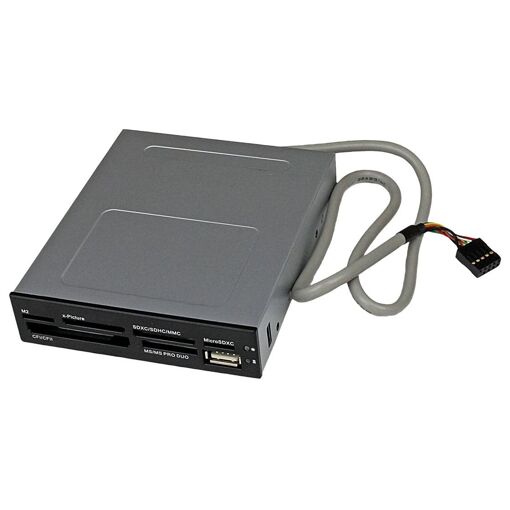 Lector de tarjetas de memoria StarTech 22 en 1 - 3,5 pulgadas, USB 2.0