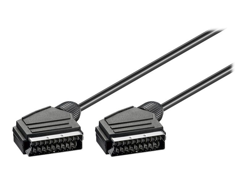 goobay SK 21-0060 LC - Câble vidéo/audio - SCART prise pour SCART prise - 60 cm - blindé