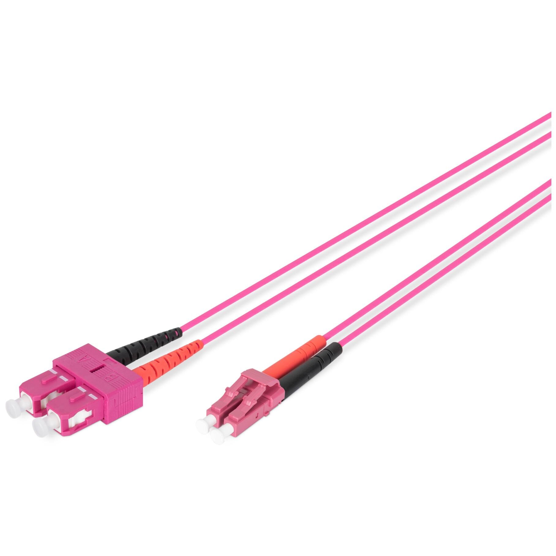 Digitus Câble de brassage multimode à fibre optique, OM4, LC / SC
