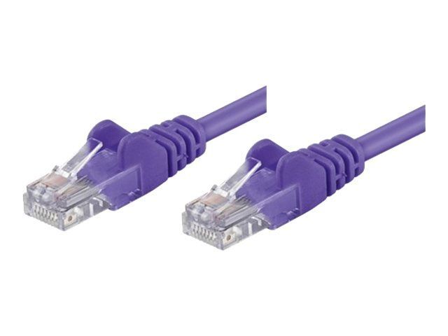 Intellinet - Cordon de raccordement - RJ-45 (M) pour RJ-45 (M) - 2 m - UTP - CAT 5e - moulé, sans crochet - violet
