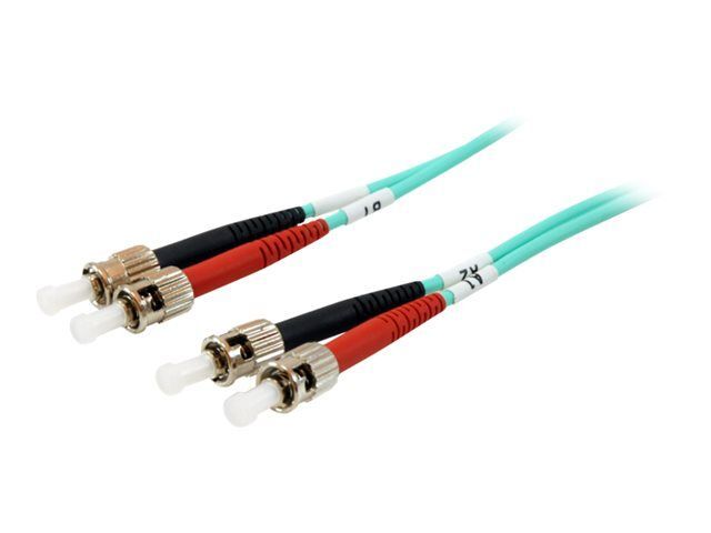 equip Pro - Cordon de raccordement - ST multi-mode (M) pour ST multi-mode (M) - 5 m - 5 m - fibre optique - duplex - 50 / 125 microns - OM3 - sans halogène - orange
