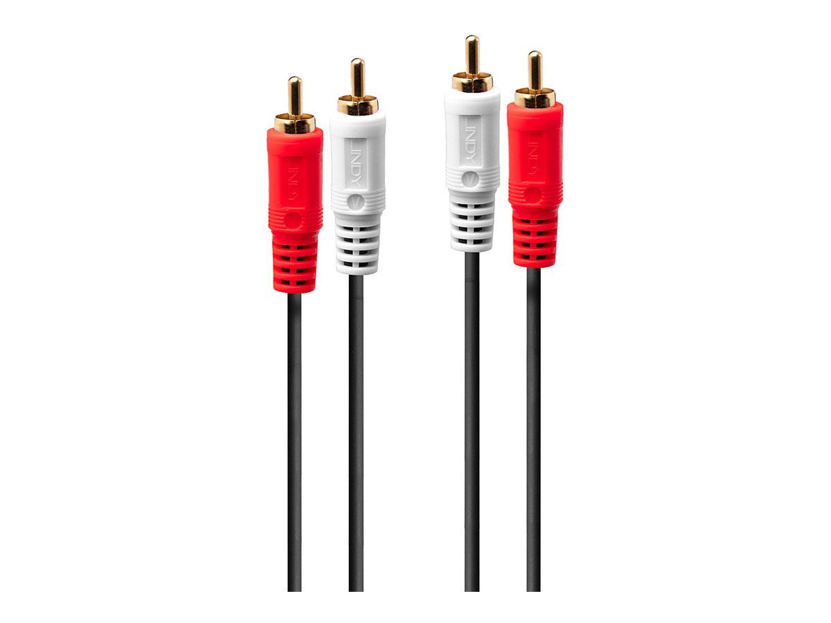 Lindy Premium - Câble audio - RCA x 2 mâle pour RCA x 2 mâle - 5 m