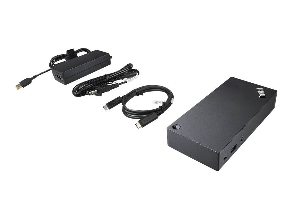Lenovo ThinkPad USB-C Dock - Station d'accueil - USB-C - VGA - 1GbE - 90 watt - Europe