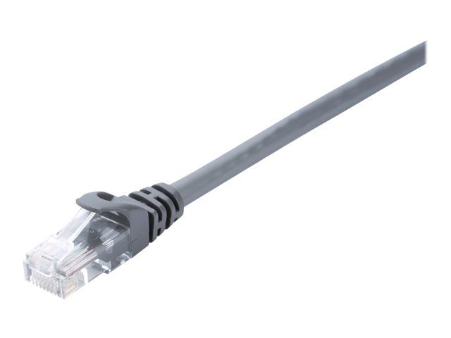 V7 - Cordon de raccordement - RJ-45 (M) pour RJ-45 (M) - 2 m - UTP - CAT 5e - moulé, sans crochet - gris