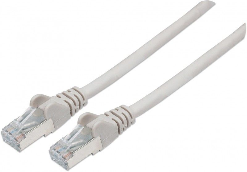 Intellinet Network Patch Cable, Cat6A, 10m, Grey, Copper, S/FTP, LSOH / LSZH, PVC, RJ45, Gold Plated Contacts, Snagless, Booted, Lifetime Warranty, Polybag - Cordon de raccordement - RJ-45 (M) pour RJ-45 (M) - 10 m - SFTP, PiMF - CAT 6a - IEEE...