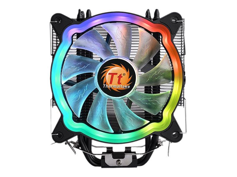 Thermaltake UX200 ARGB Lighting - Refroidisseur de processeur - (pour : LGA775, LGA1156, AM2, AM2+, AM3, LGA1155, AM3+, FM1, FM2, LGA1150, LGA1151, AM4, LGA1200) - aluminium - 120 mm